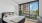 Ceiling Fan in Bedroom with Pool View at Stella at Star Metals in West Midtown Atlanta