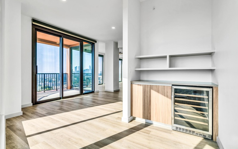 Built-in Dry Bar Area in Stella in West Midtown 